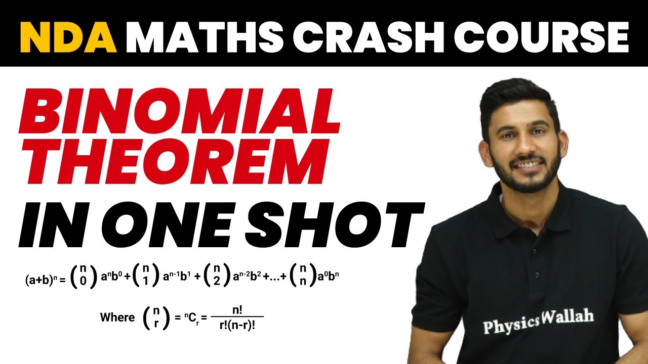 BINOMIAL THEOREM in One Shot || NDA Maths Crash Course