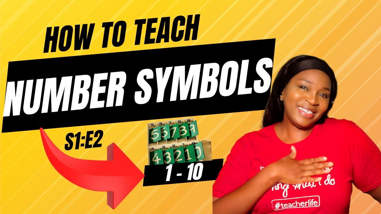 HOW TO TEACH THE NAMING AND WRITING OF NUMBERS 1 -10 | Montessori Maths |   #earlychildhood