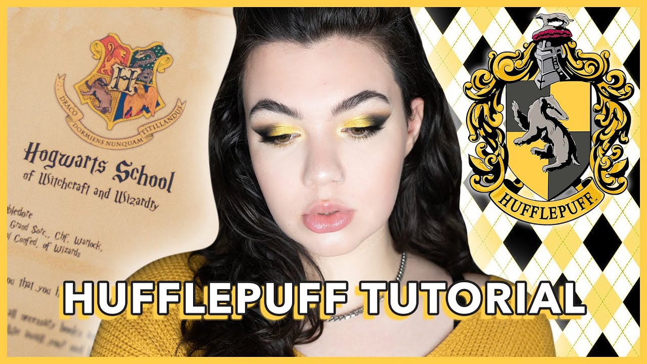 HUFFLEPUFF INSPIRED EYESHADOW TUTORIAL | HOGWARTS HOUSE SERIES