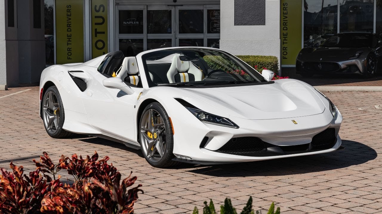 2022 Ferrari F8 in White over White Interior