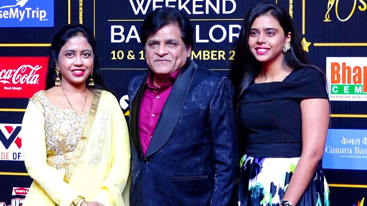 Comedian Ali & His Wife Zubeda Ali & Daughter Visuals at SIIMA Awards 2022 | Bangalore | DC