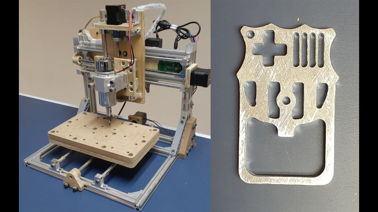 3018 CNC - Major upgrades (working range, spindle, spoil board, precision) - aluminum dry cut test