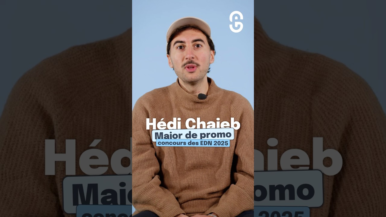 Interview de H&eacute;di Chaieb, Major de promo aux concours des EDN 2025 🩺 #fac #medecine #bac