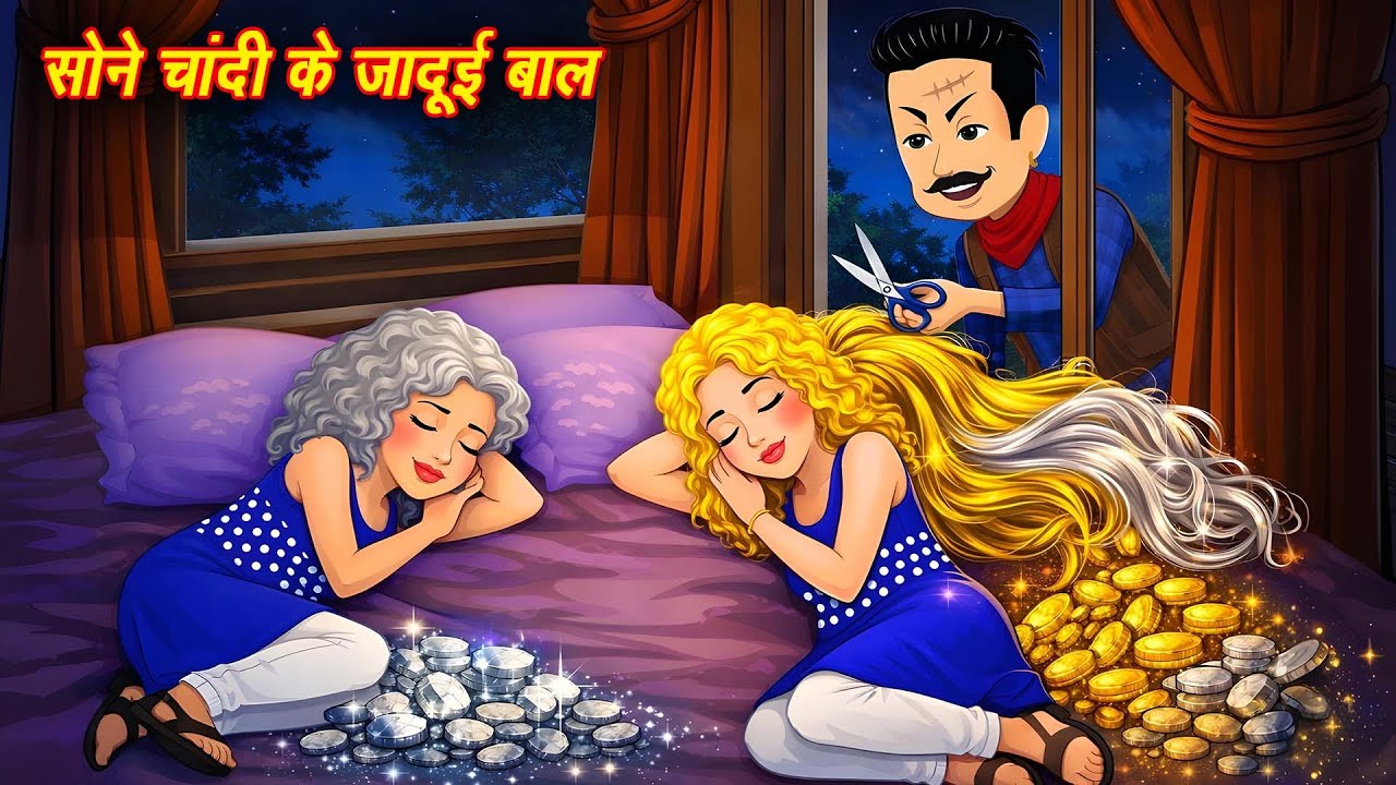 Hindi Kahani सोने चाँदी के जादुई बाल Hindi Stories || Kahaniya Cartoon || Jadui Story || Pari story