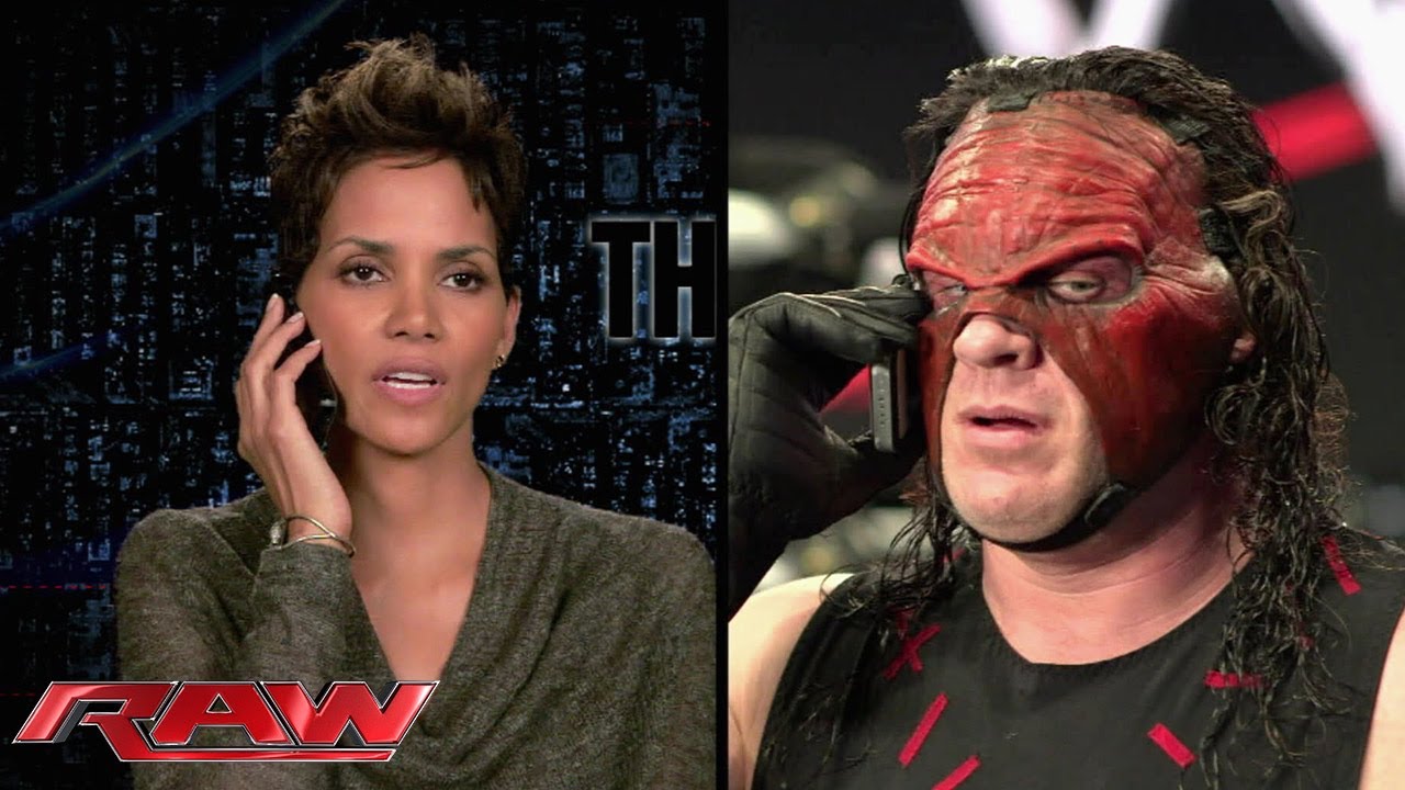 Academy Award winner Halle Berry gets interrupted by WWE Superstar Kane: Raw, June 24, 2013