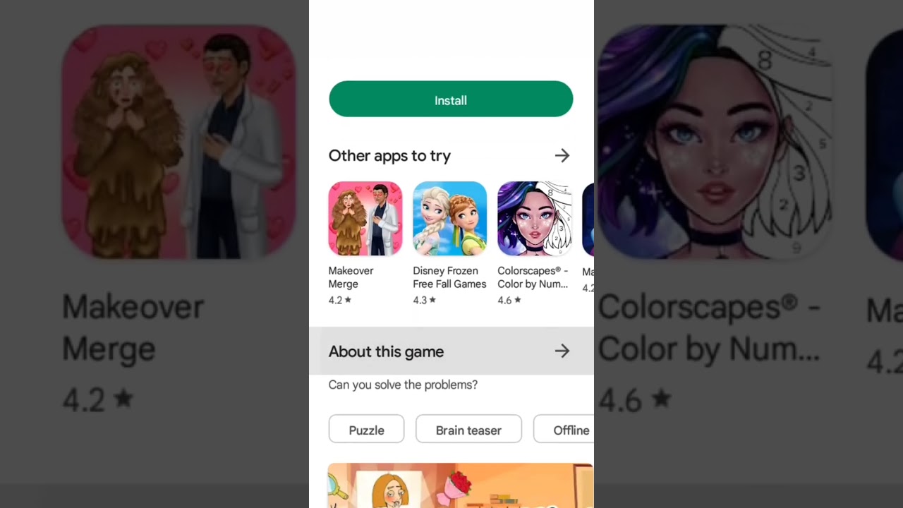 best girl game in play store , coolest game in the world #cool_game #short  #shortsviral