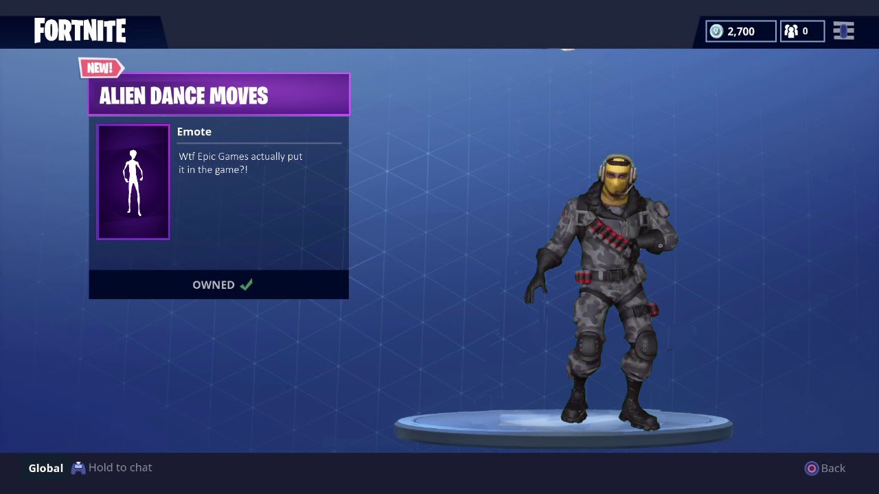 Alien Dance in Fortnite