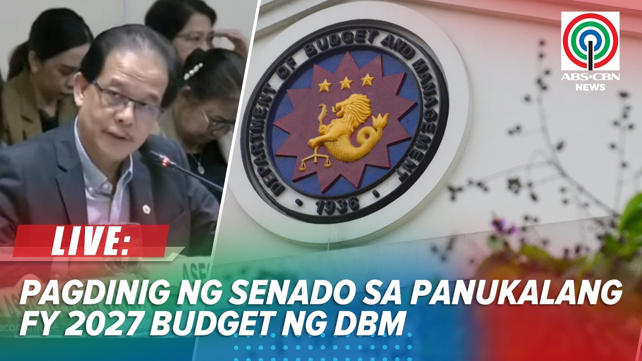 LIVE: Senate holds hearing on FY 2027 budget of Department of Budget and Management | October 22