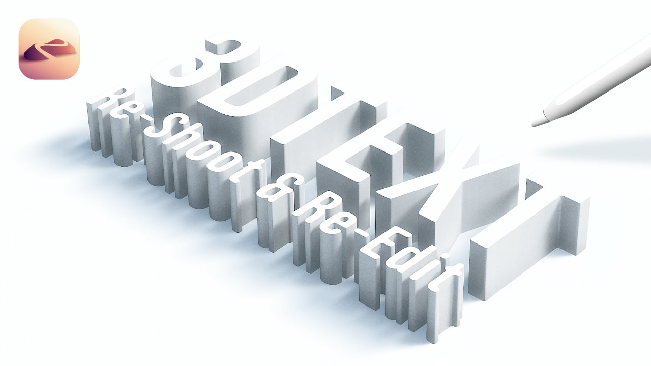 【Re-Shoot & Re-Edit】Nomad Sculpt ／ How To Make  3D Text.