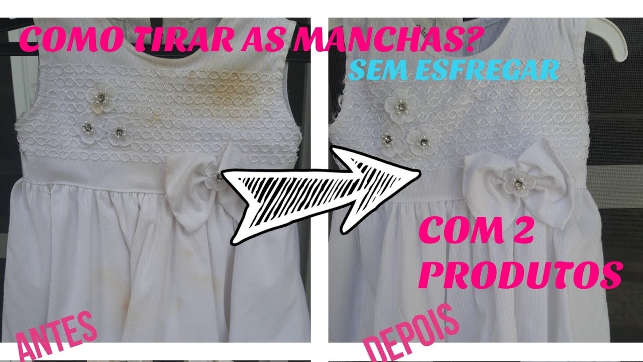 COMO TIRAR AS MANCHAS AMARELADAS DAS ROUPAS GUARDADAS - sem esfregar
