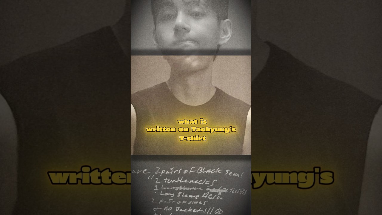 Decoding Taehyung's T-Shirt What His Wardrobe Really Looks Like