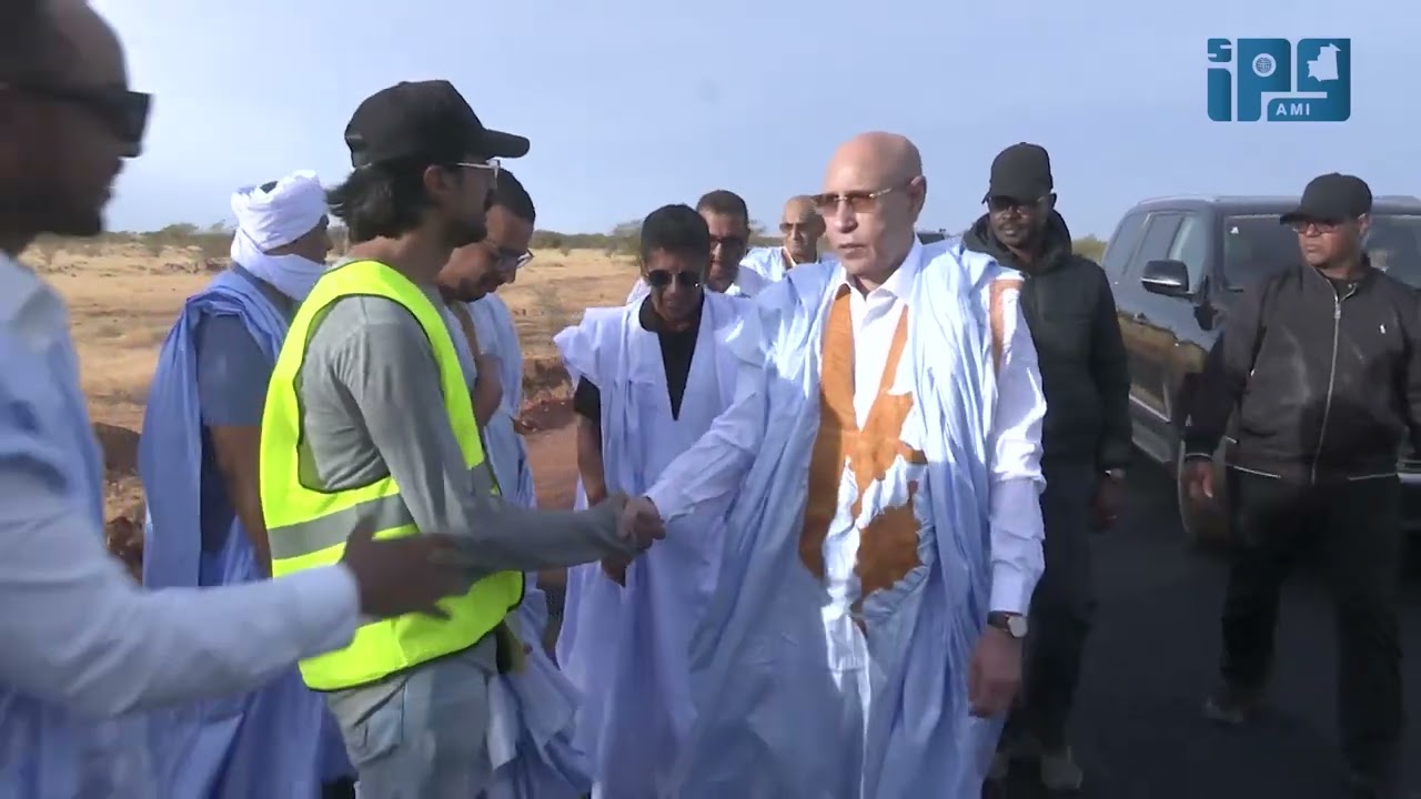 رئيس الجمهورية يتفقد مساء اليوم سير الأشغال في طريق آمرج-عدل بكرو