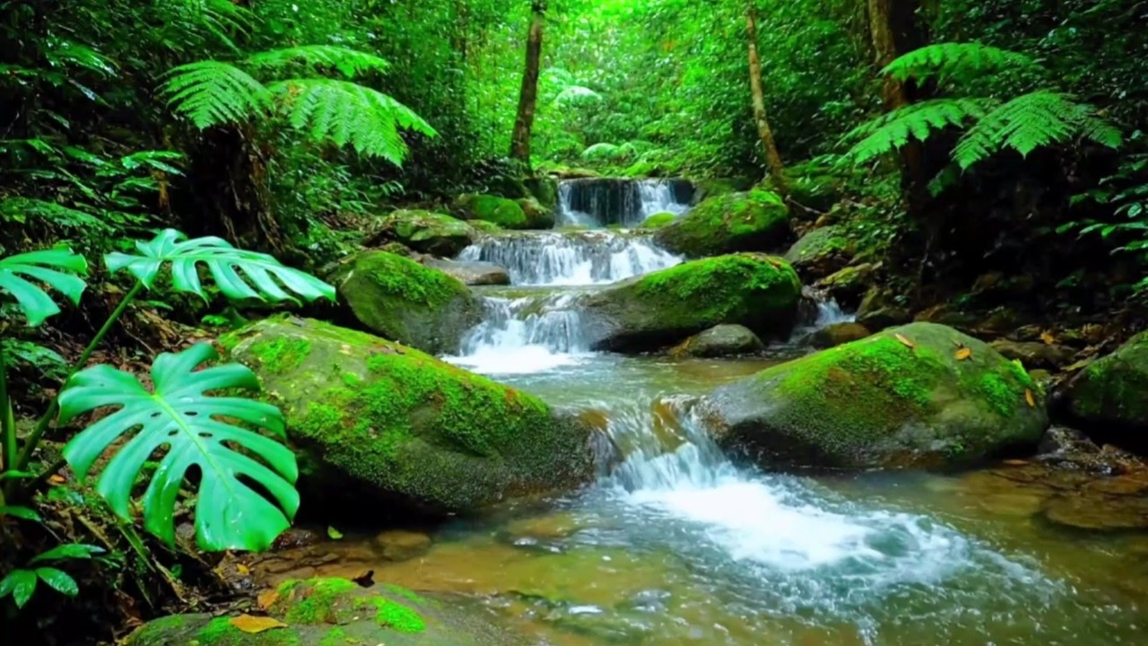 NATURAL FLOWING RIVER SOUNDS FOR RELAXATION, SLEEP, STUDY AND INSOMNIA RELIEF | NIGHT SOUND