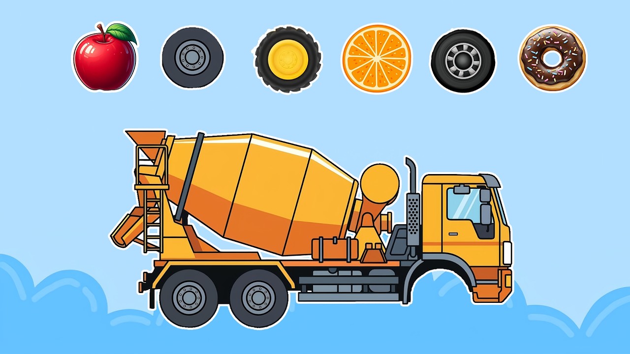Build the Mystery Truck! 🚛🔧 | Match the Wheels & Parts Challenge! | Fun Vehicle Puzzle Cartoon