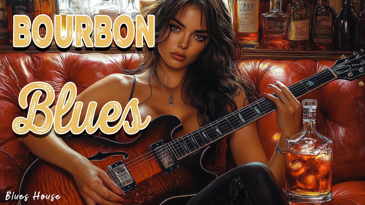Smooth Bourbon Blues Instrumental - Timeless Blues & Jazz Lounge 🥃 Relaxing Whiskey Bar Music