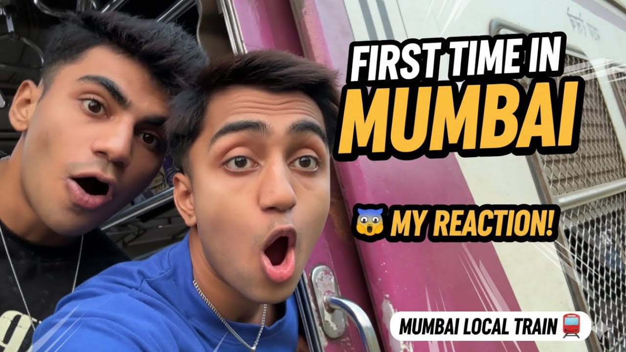 MUMBAI LOCAL TRAIN! 😱 (First Time Experience)