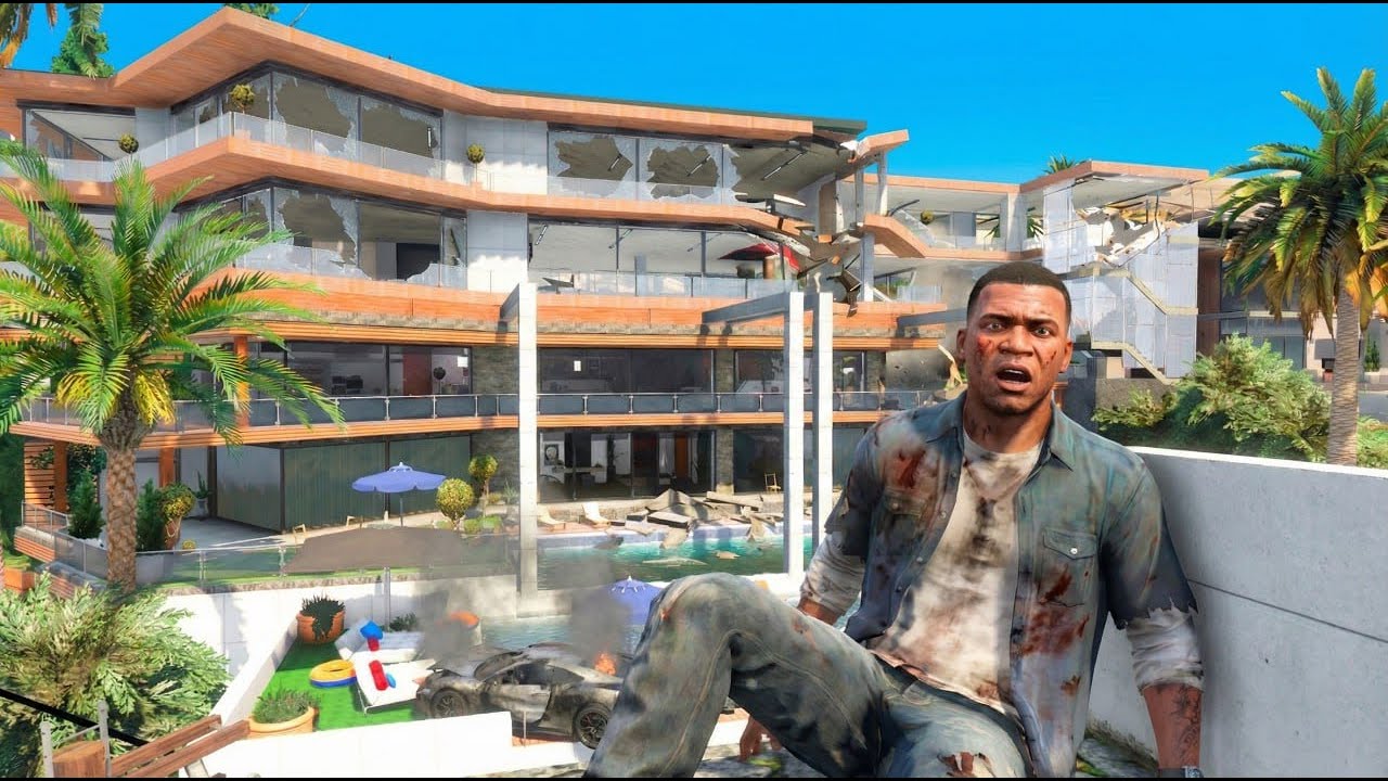 FRANKLINE SAVE HIS HOUSE FROM CHOTU SPIDERMAN IN GTA 5