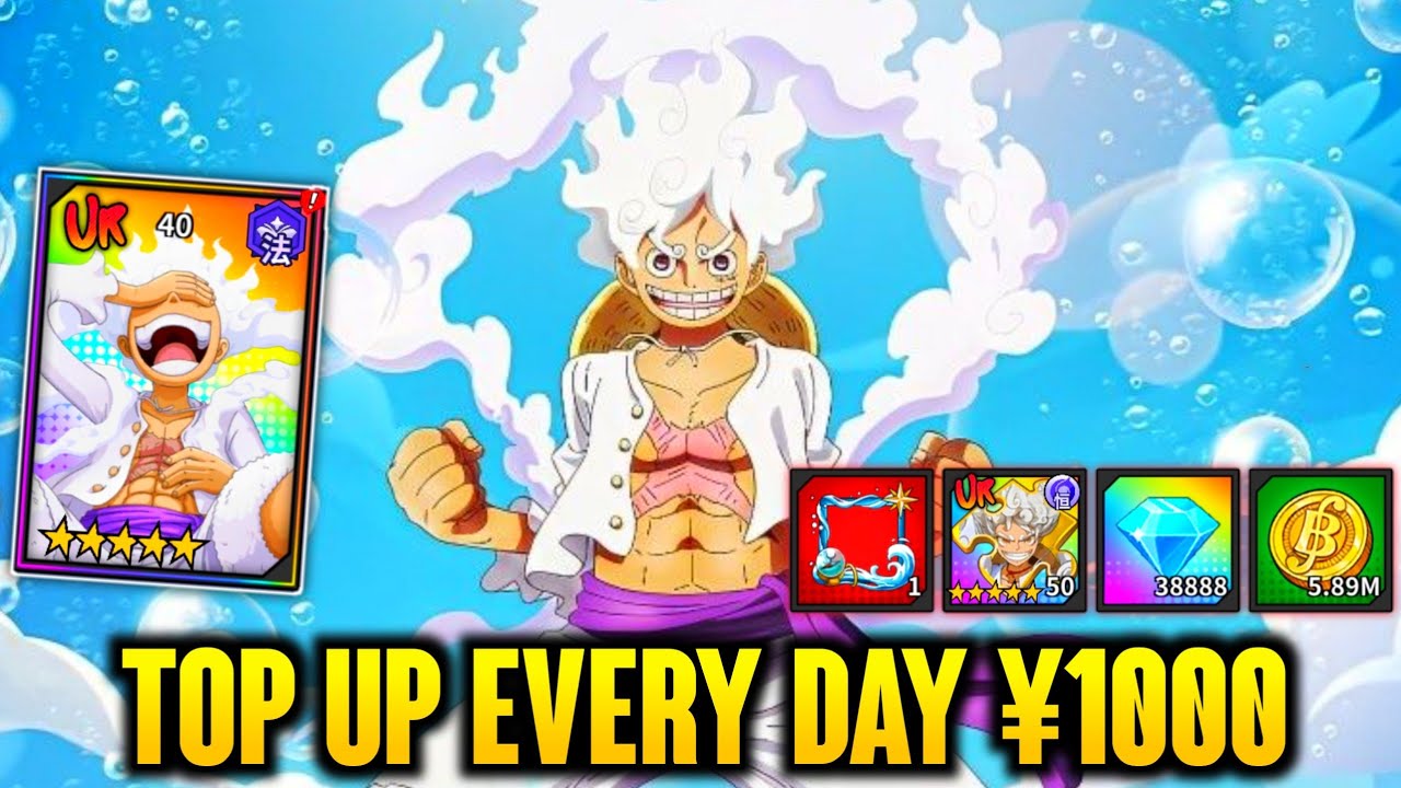Pirate Glory: Rising Era Private Server - Top Up Every Day ¥1000 , UR Luffy Nika , 48K+ DM , ETC