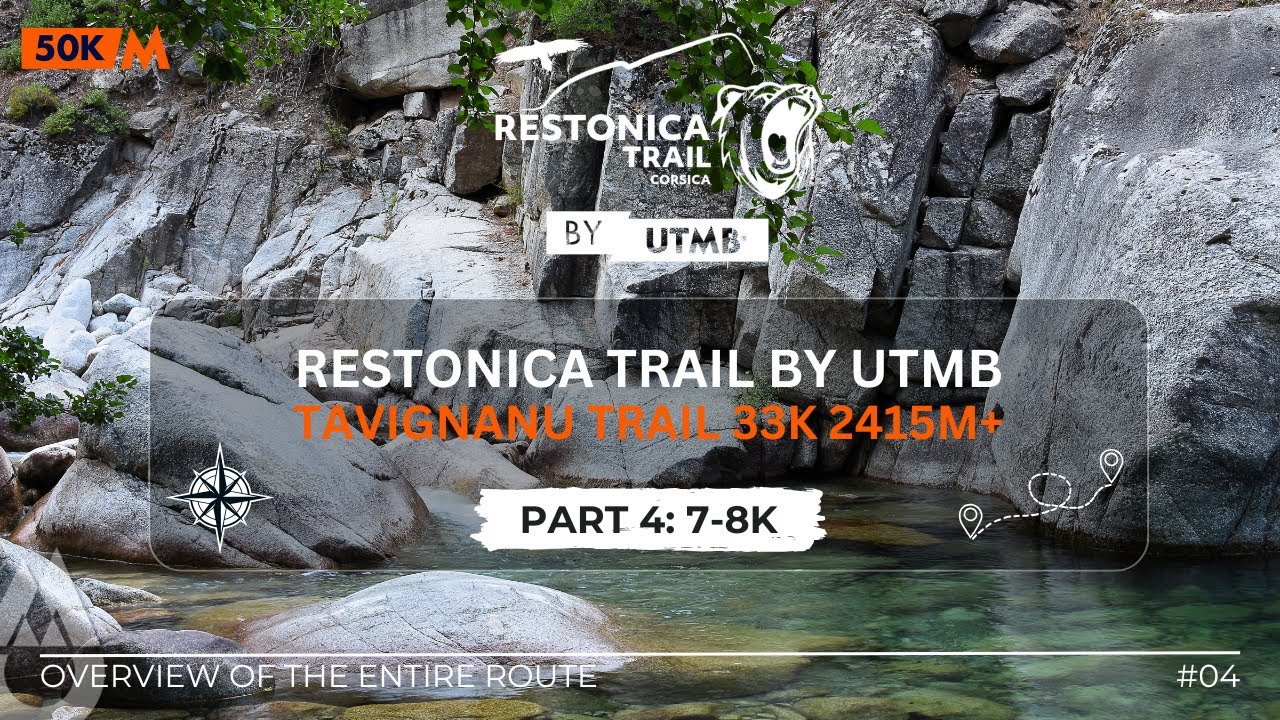 PART 4 (7-8K) - Restonica Trail by UTMB, Tavignanu 33K 2415M+, overview of the entire route.