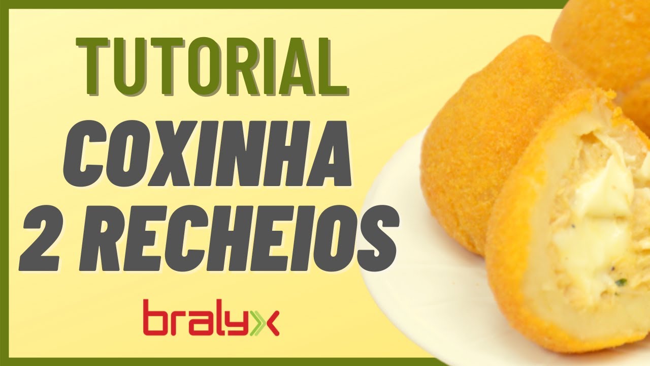 Como fazer COXINHA DUPLO RECHEIO | na Máquina de Salgados e Doces LUNA | Passo a Passo | BRALYX