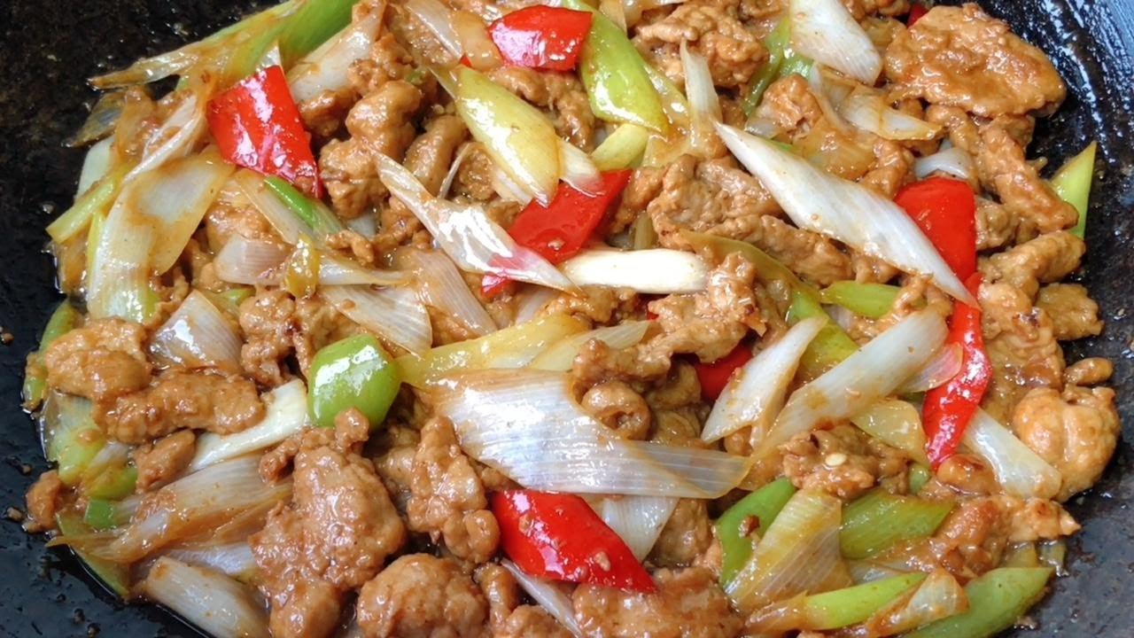 飯店的蔥爆肉為什麼好吃？大廚教你技巧，蔥香濃郁滑嫩入味 【留意美食】#蔥爆肉