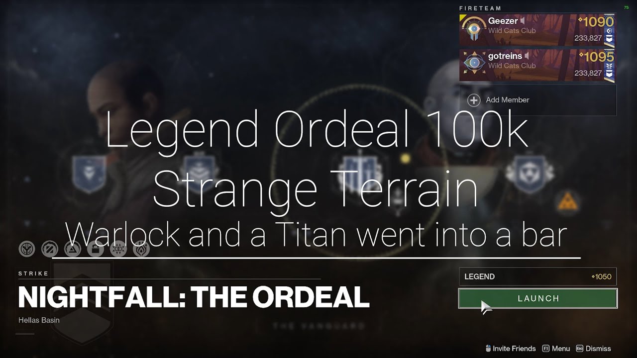 Legend Ordeal Strange Terrain 100k