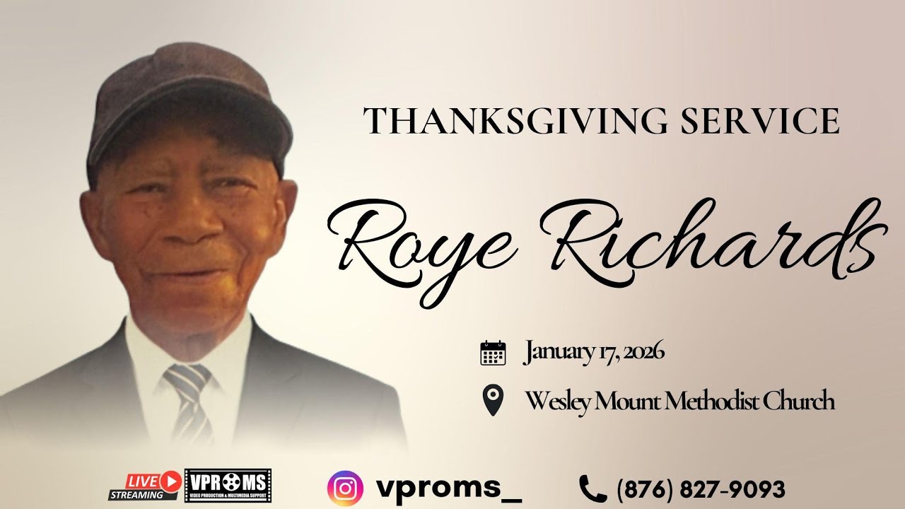 Thanksgiving Service for Roye Richards  Jan 17, 2026 (Updated)