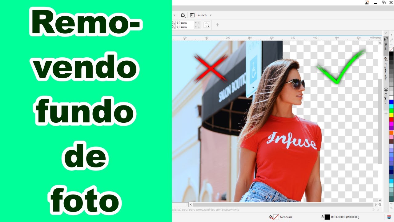 Como remover o fundo de uma foto no CorelDRAW