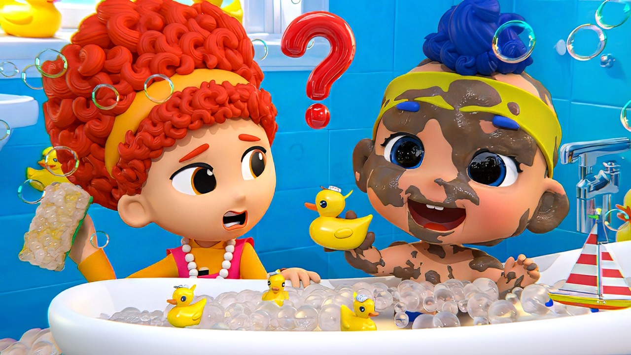 Bath Time with Baby DB | D Billions Kids Songs