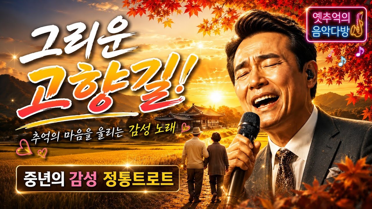 그리운 고향집 🏡 | 어머니 손잡고 걷던 그 골목길 | 눈물로 부르는 고향 사랑 정통 트로트