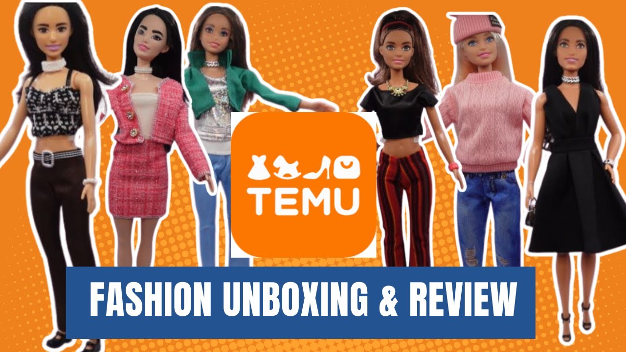 BARBIE DOLL FASHIONS from TEMU!! 👗👗👗Fashion Packs Unboxing & Review