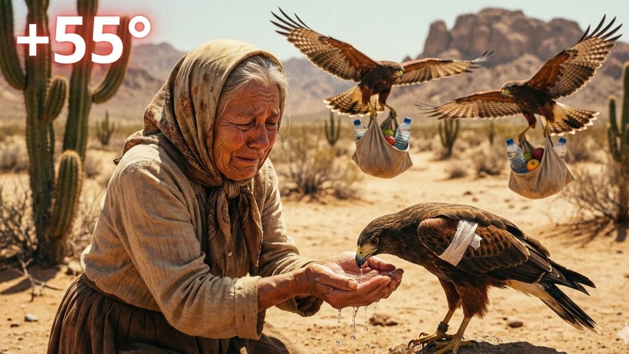 She gave her last water to a wild hawk… You won't believe what the hawk dropped on your doorstep