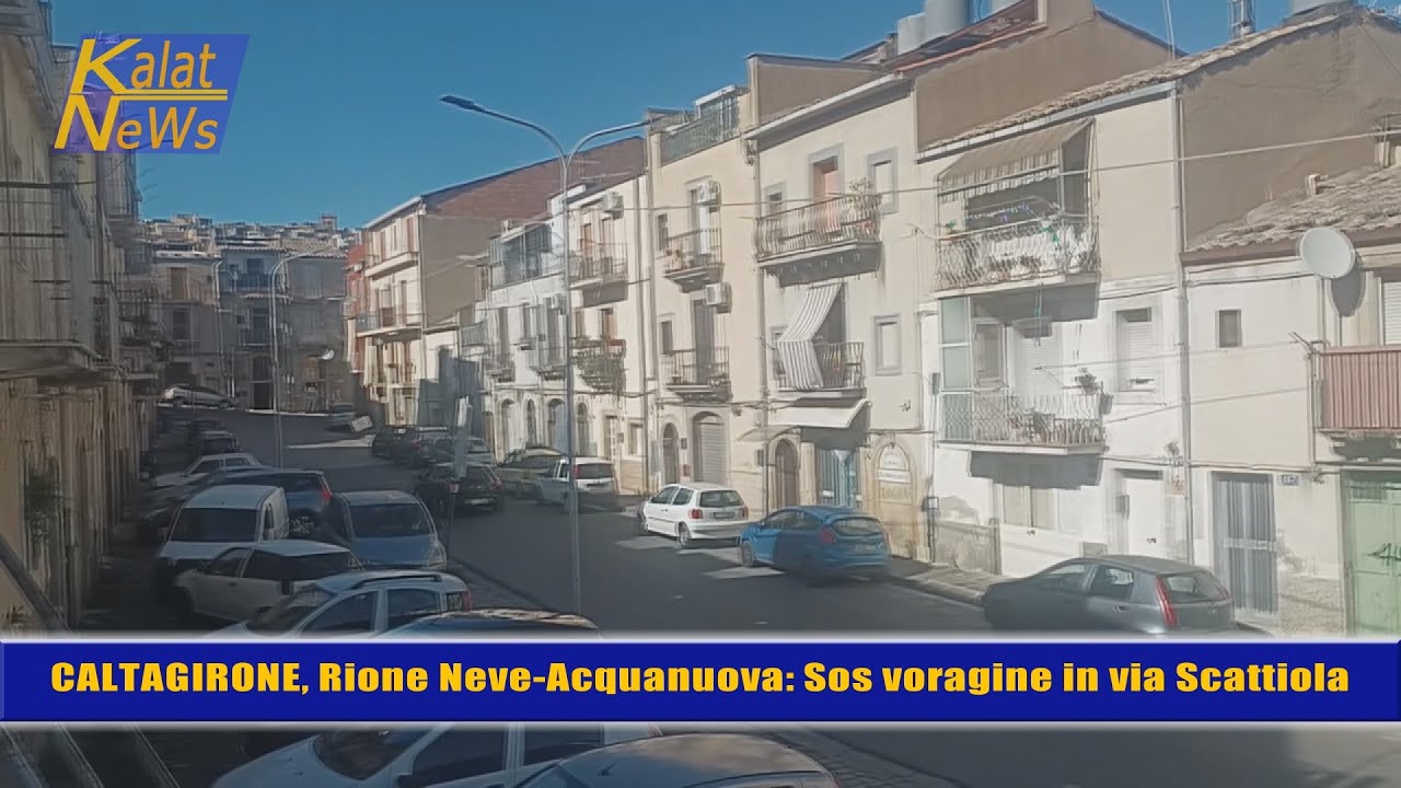 Caltagirone, Quartiere Acquanuova-Neve da 9 mesi Sos voragine in via Scattiola, richiesti interventi