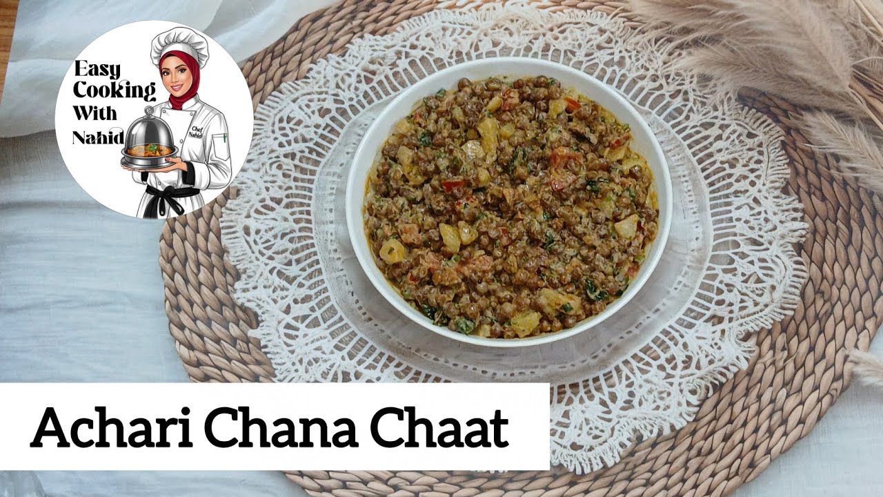 Achari Chana Chaat | Easy And Quick Iftaar Dawat Special recipe | 