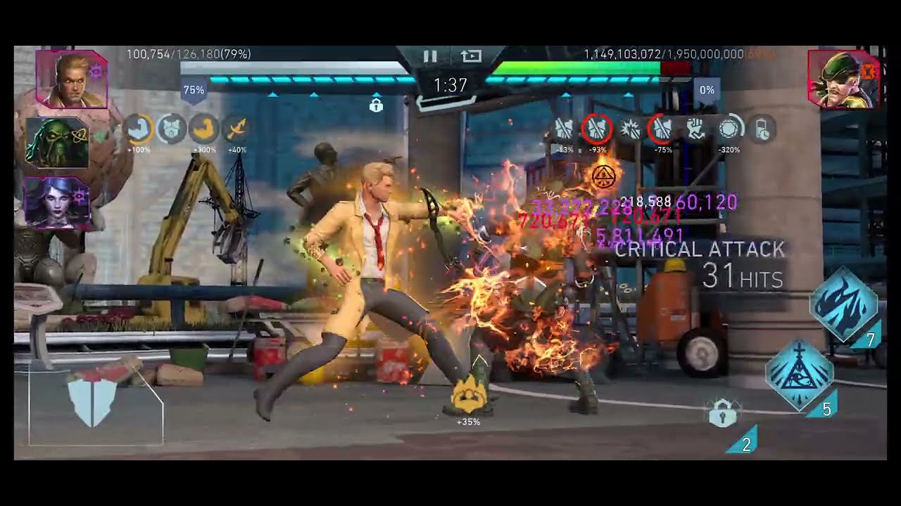 Constantine with Fahren Knife is strictly ok! | Dark Nights | Injustice 2 Mobile | Viewer request