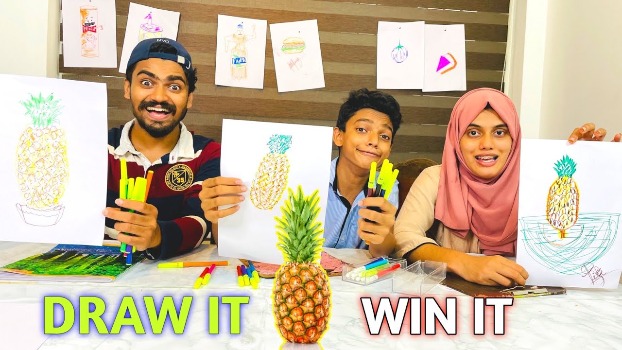 DRAW IT & WIN IT CHALLENGE 😍🔥 പൊളി ചിത്രം വരച്ചാൽ കിടിലൻ GIFT കൾ 😍🔥