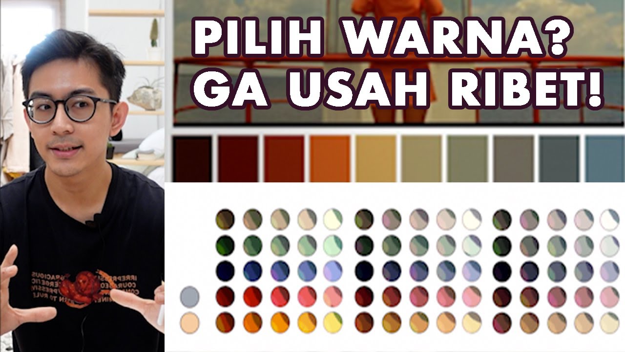 Tutorial cara membuat palet warna ilustrasi (Trik mencontoh warna) - memilih warna harmonis