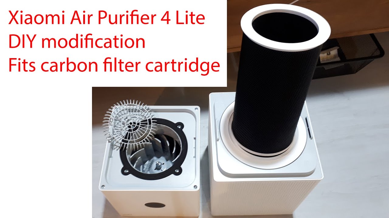 Модификация очистителя воздуха Xiaomi Air Purifier 4 Lite для установки угольного внутреннего фил...