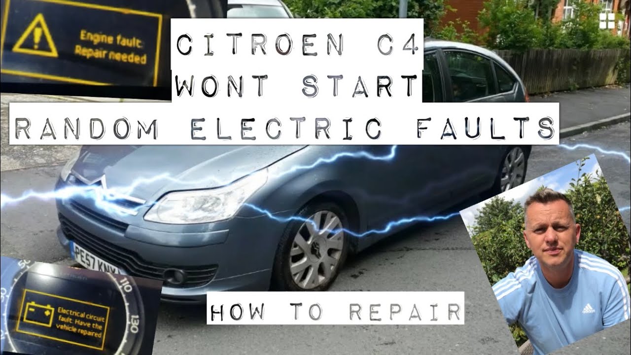 Citroen C4 Wont Start, Electrical Circuit Fault, Parking Brake Fault,Circuit Breaker Fault, 