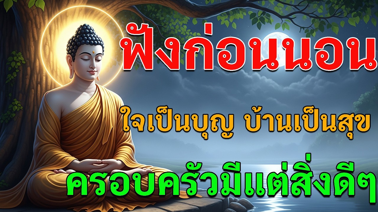 ก่อนนอนคืนนี้…เปิดฟังแล้วหลับไป ใจเป็นบุญ ตื่นมาใจเป็นกุศล ครอบครัวมีแต่สิ่งดีๆ