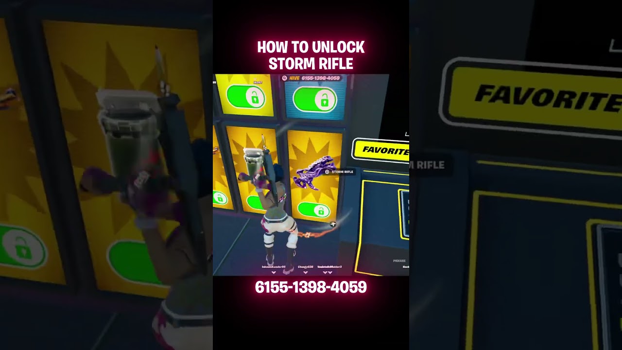 HOW TO UNLOCK THE STORM RIFLE IN 1V1 WITH EVERY GUN!!!