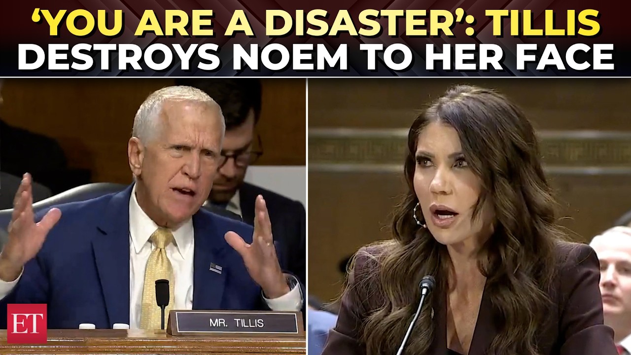 ‘Just to satisfy Stephen Miller…': Tillis pulls no punches; demands ‘incompetent’ Noem’s resignation