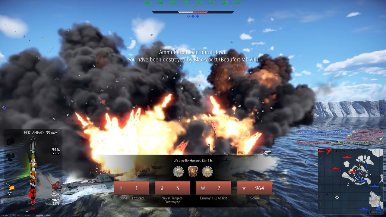 The&nbsp;Soldati-class, RN Geniere,  Italian destroyer RB NAVAL ACTION ( WAR THUNDER NAVAL FORCES)