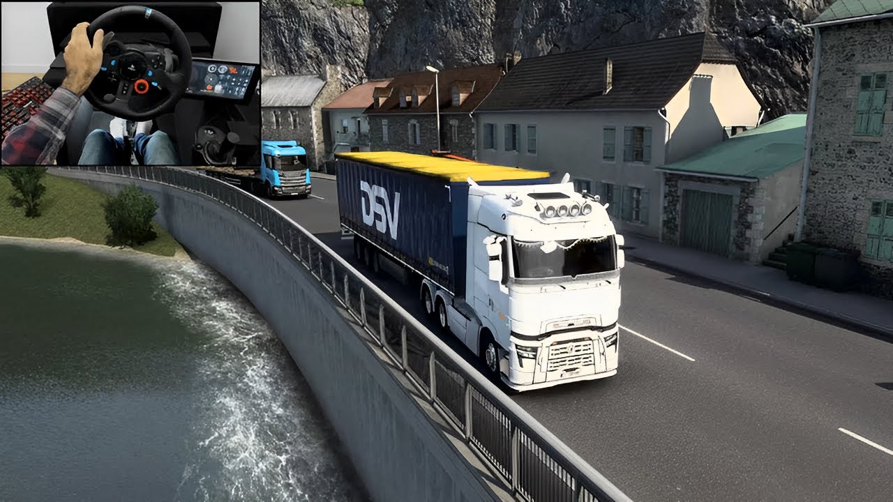 Wooden floor transport  - Renault T | Euro Truck Simulator 2 | Logitech G29 Gameplay
