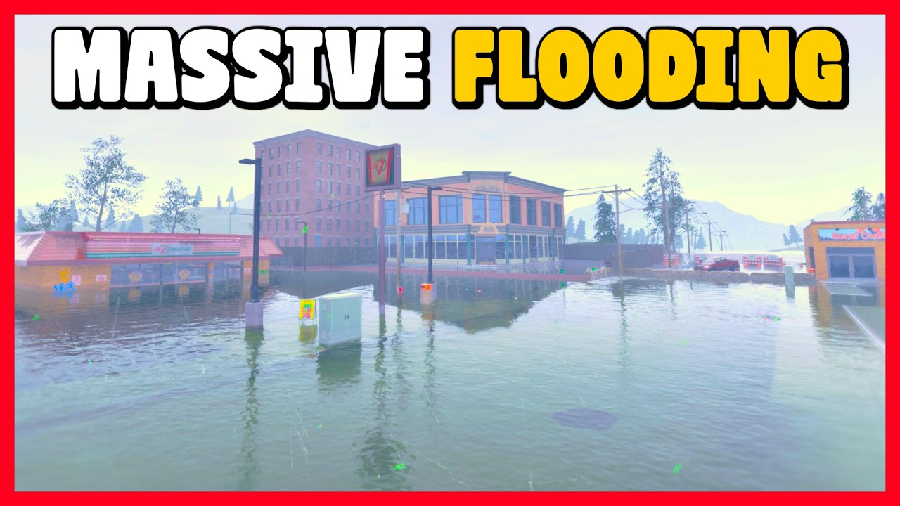 Draining massive flooding in the forest and city in DrainSim