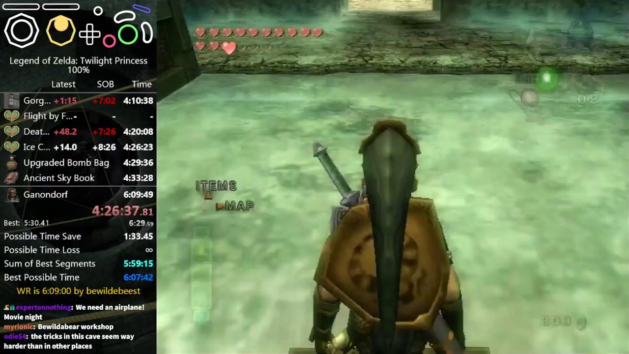 Twilight Princess 100% speedrun