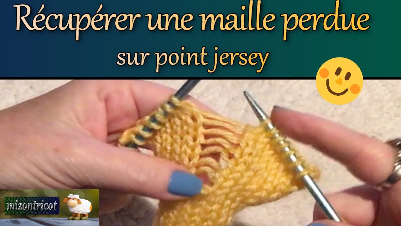 [TRICOT] Récupérer une MAILLE PERDUE sur point JERSEY  🐑