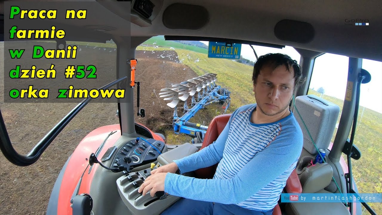 Praca na farmie w Danii dzień #52 orka zimowa | Work on the farm in Denmark #52 winter plowing