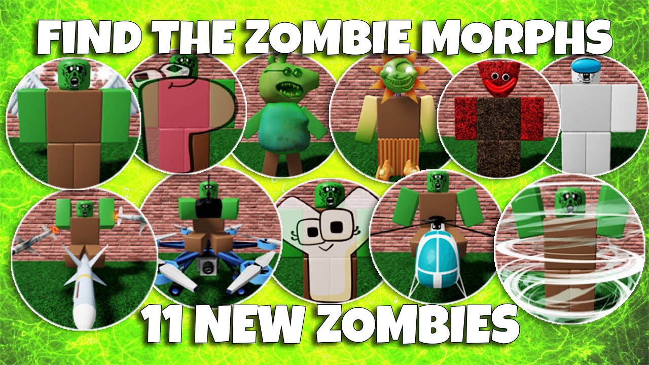 Find The Zombie Morphs - 11 NEW Zombie Morphs [Sky Map] 🔥 Roblox