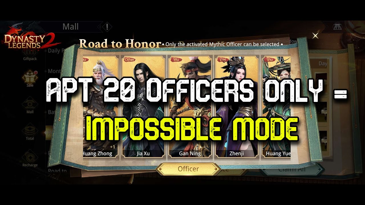 Apt 20 Officers Only - HARD MODE [Dynasty Legends 2]